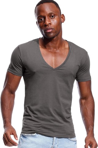 Men's Deep V-Neck T-Shirts