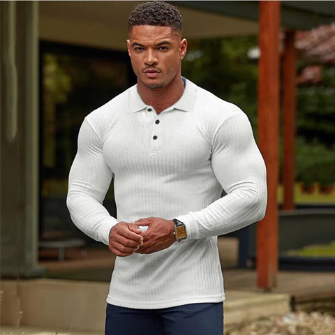 Men's Long Sleeve Muscle Fit T-Shirts for Elevated Comfort