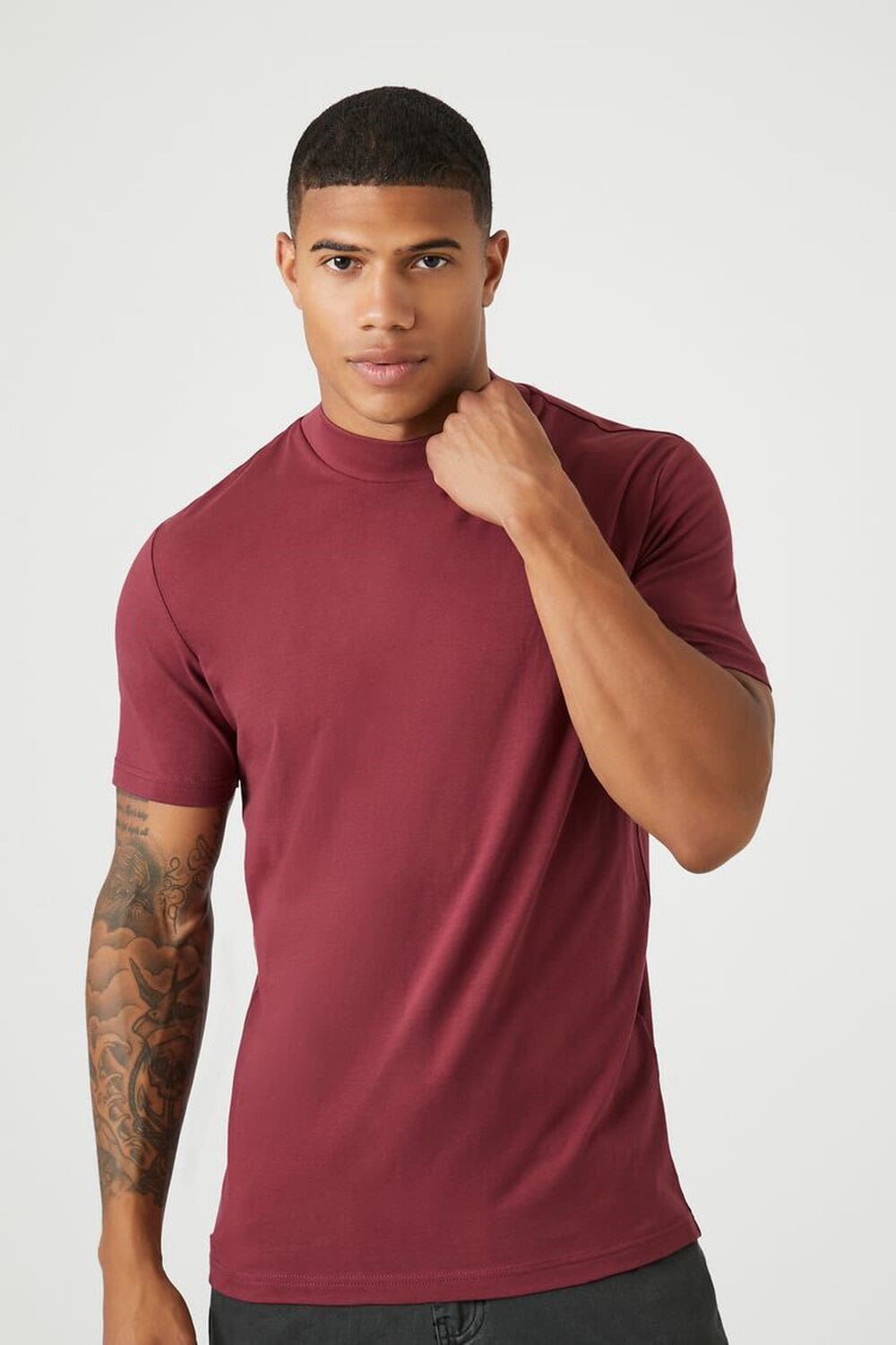 Men's Mock Neck Turtleneck T-Shirts